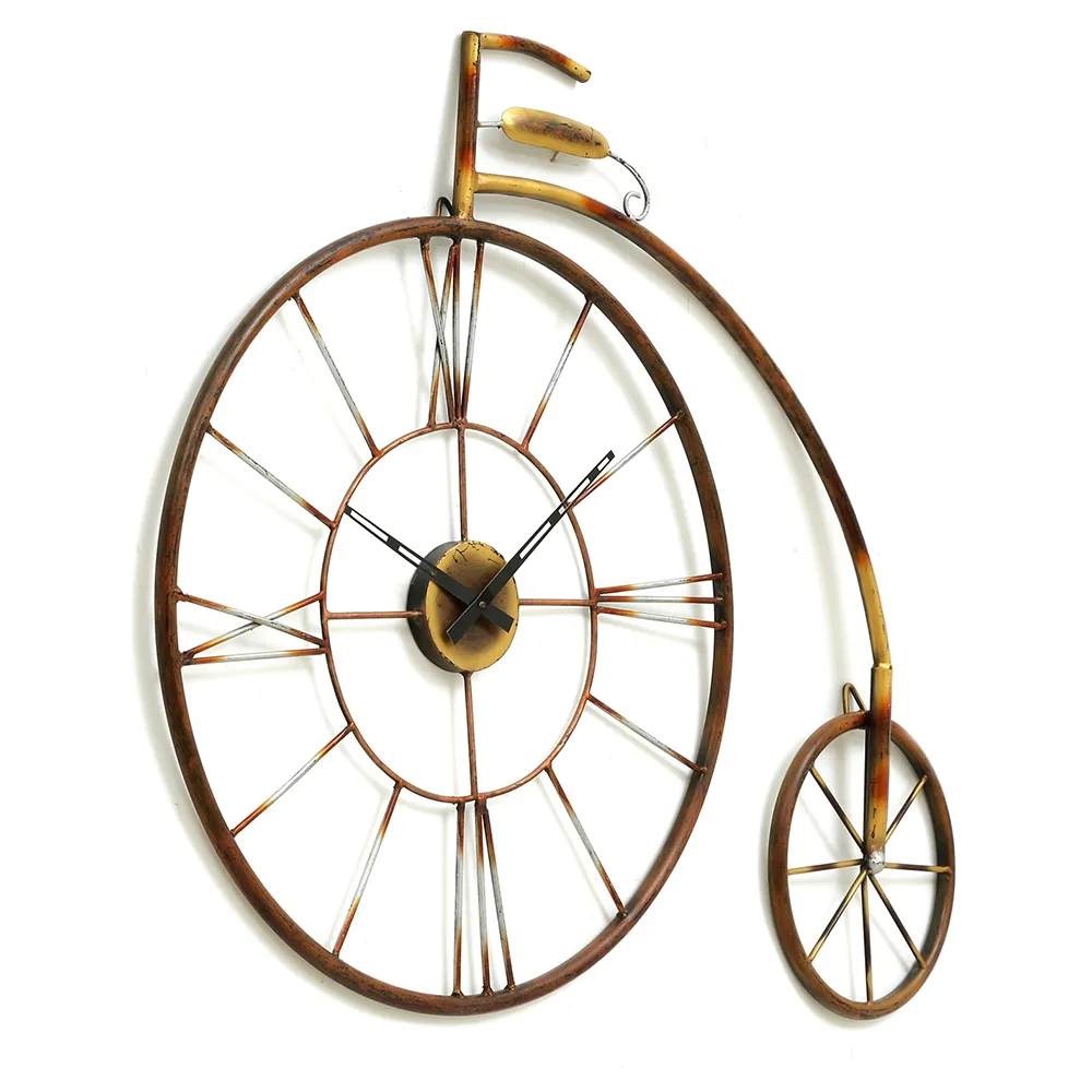 Bronze Brushed Cycle Watch Metal Wall Art