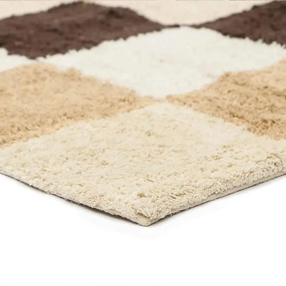 Brown & Beige Boxed Premium Super Soft Cotton Bathmat (50 x 80) cm