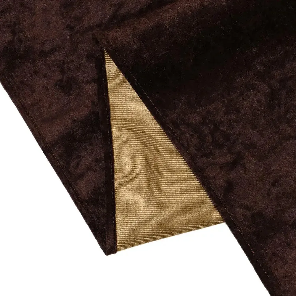 Brown Designed Velvet Table Runner