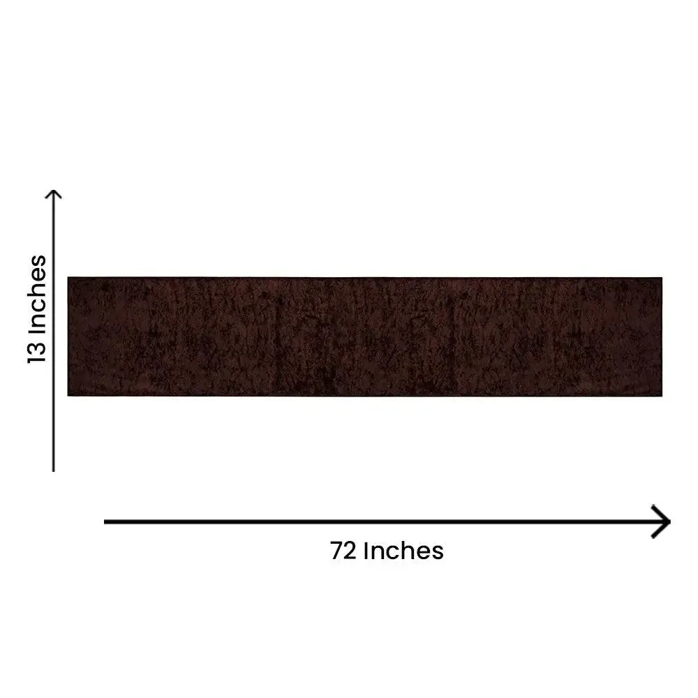 Brown Designed Velvet Table Runner