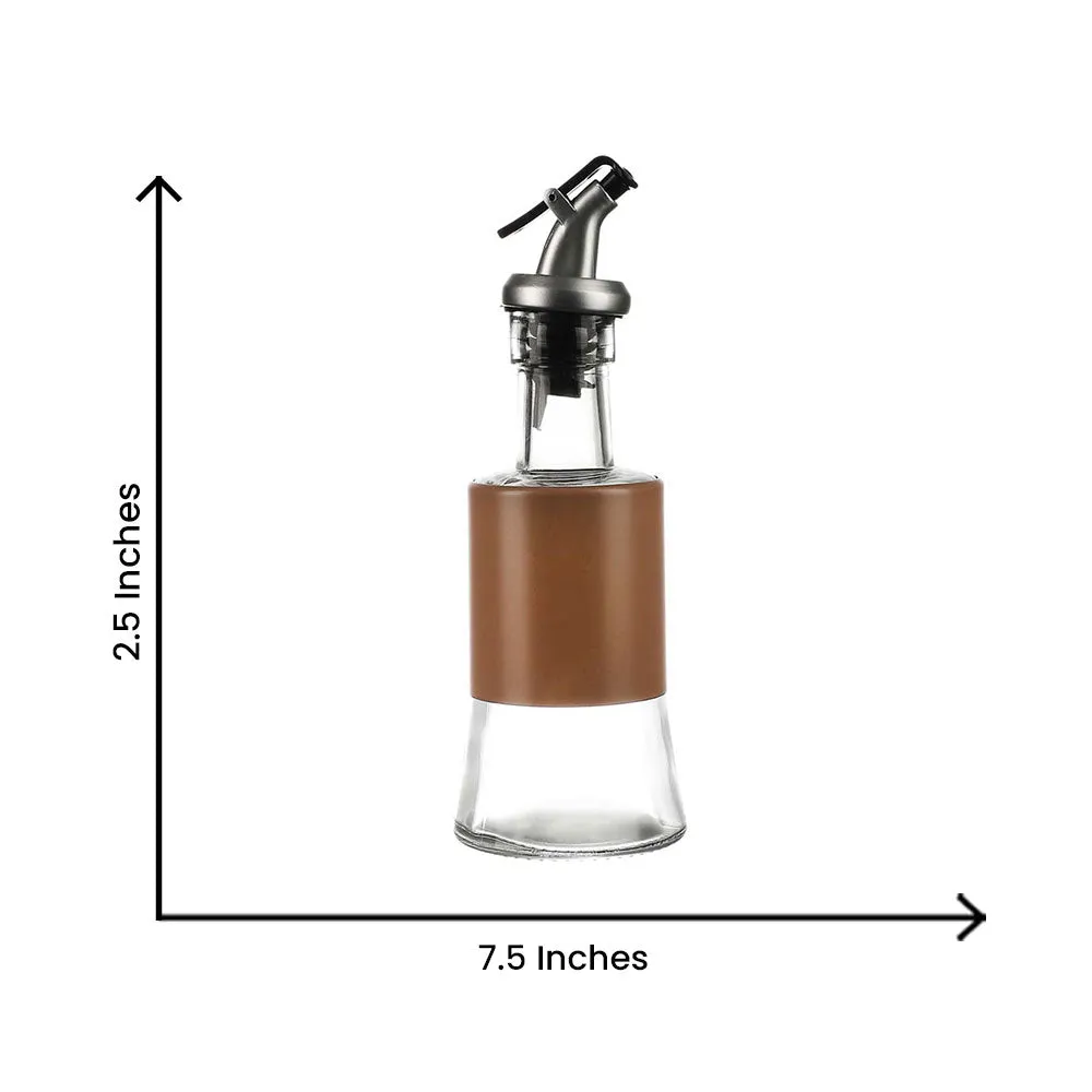 Brown Tough Glass Oil Dispenser 250 ML