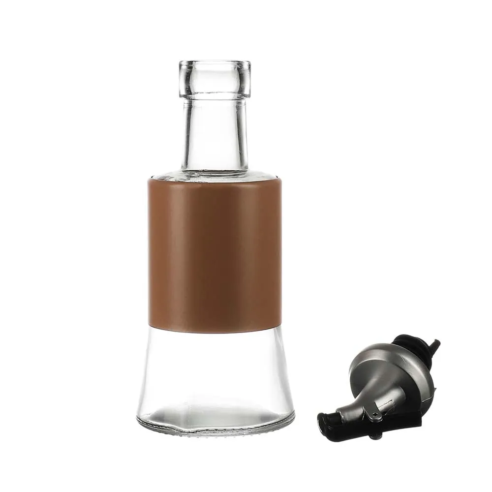 Brown Tough Glass Oil Dispenser 250 ML