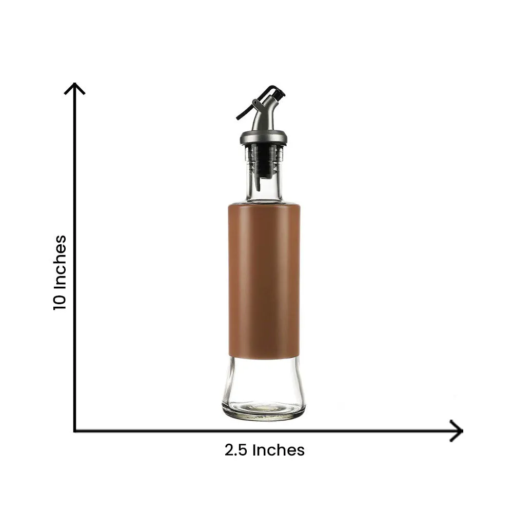 Brown Tough Glass Oil Dispenser 300 ML