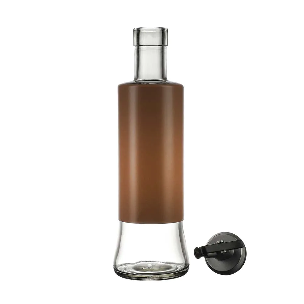 Brown Tough Glass Oil Dispenser 300 ML