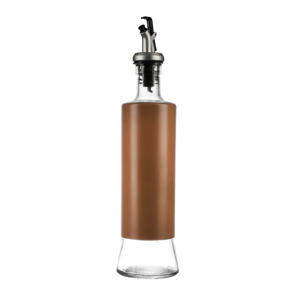 Brown Tough Glass Oil Dispenser 500 ML