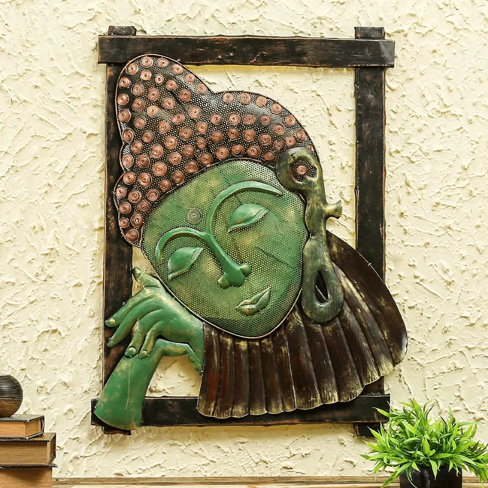 Buddha Face Backlit Wall Art