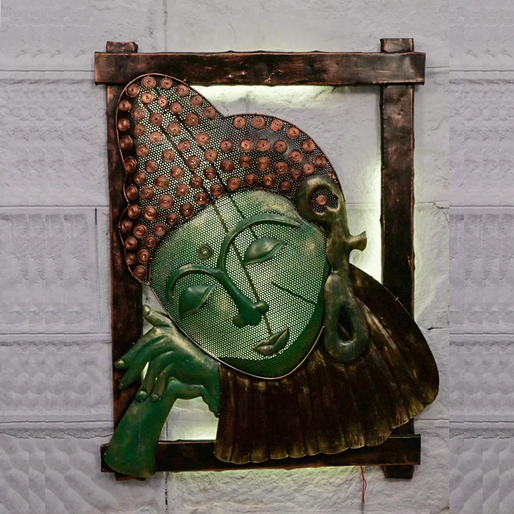 Buddha Face Backlit Wall Art