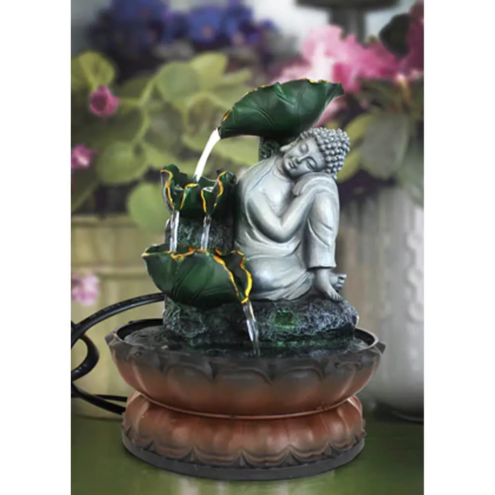 Buddha Under The Tree Polyresin Indoor Water Fountain
