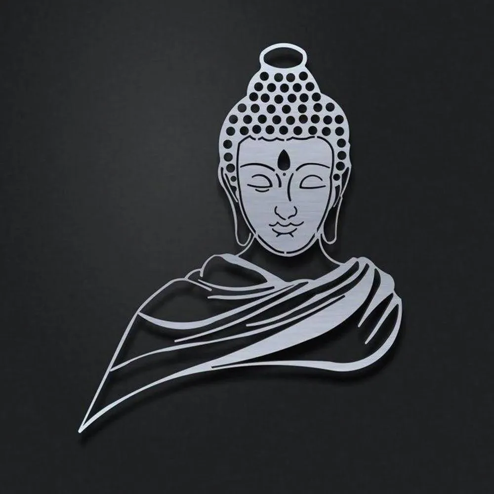 Budhha Metal Wall decoration Set Of 1
