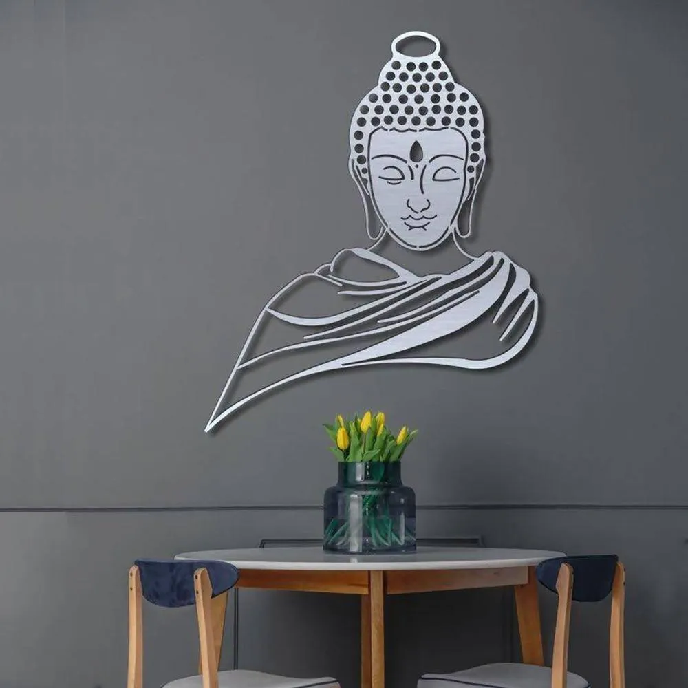 Budhha Metal Wall decoration Set Of 1