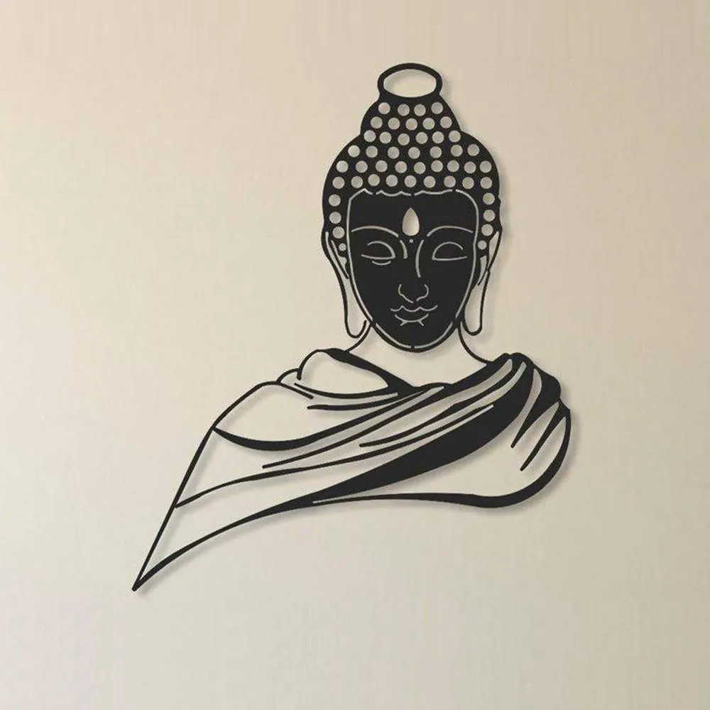 Budhha Metal Wall decoration Set Of 1