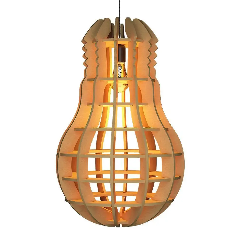 Bulb Shape Wood Pendant Lamp / Pendant Light / Modern Lamp