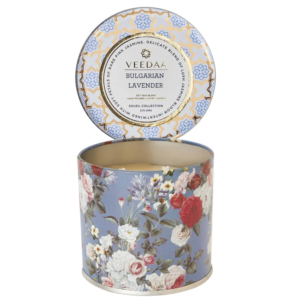 Bulgarian Lavender mason Tin Scented Candle