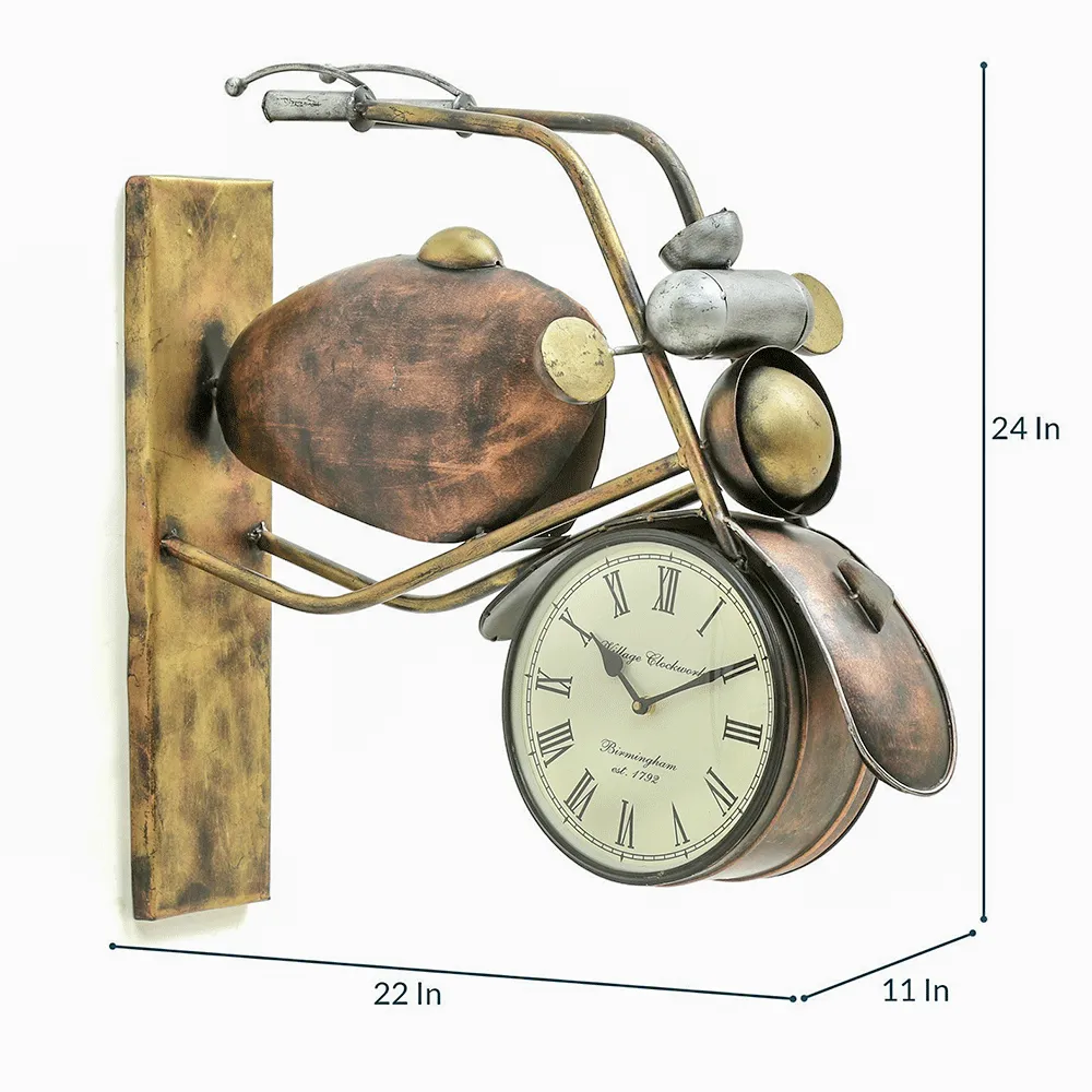 Bullet Double Sided Frontal Watch Metal Wall Art