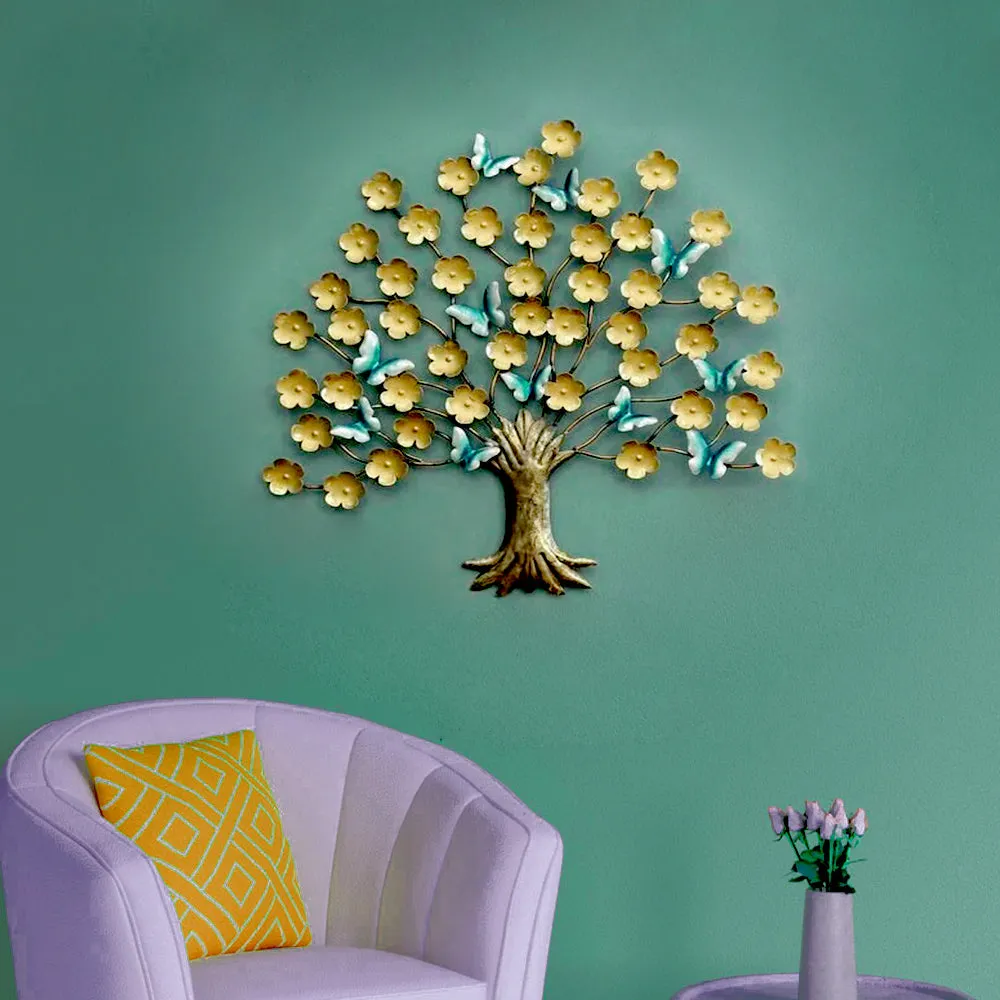 Butterfly Loaded TreeMetal Wall Art