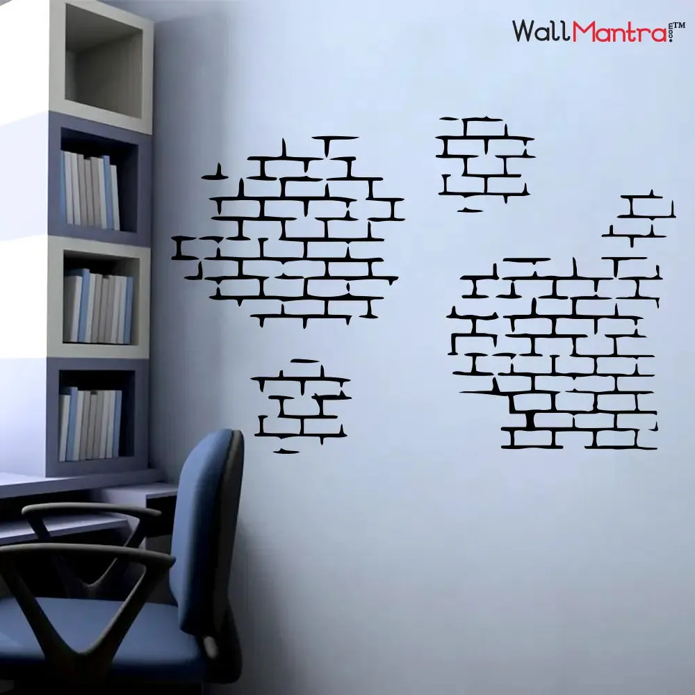 Cafe Bricks Wall Sticker & Decal
