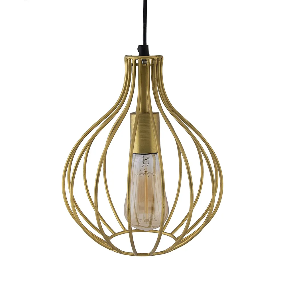 Cage Style Golden Ceiling Light (Bulb not included) Single Piece