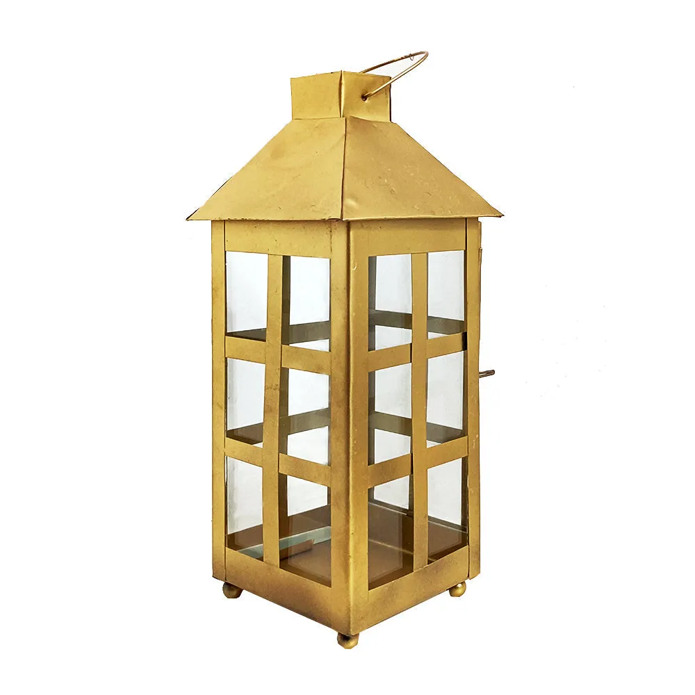 Caged Designer European Lantern Gold