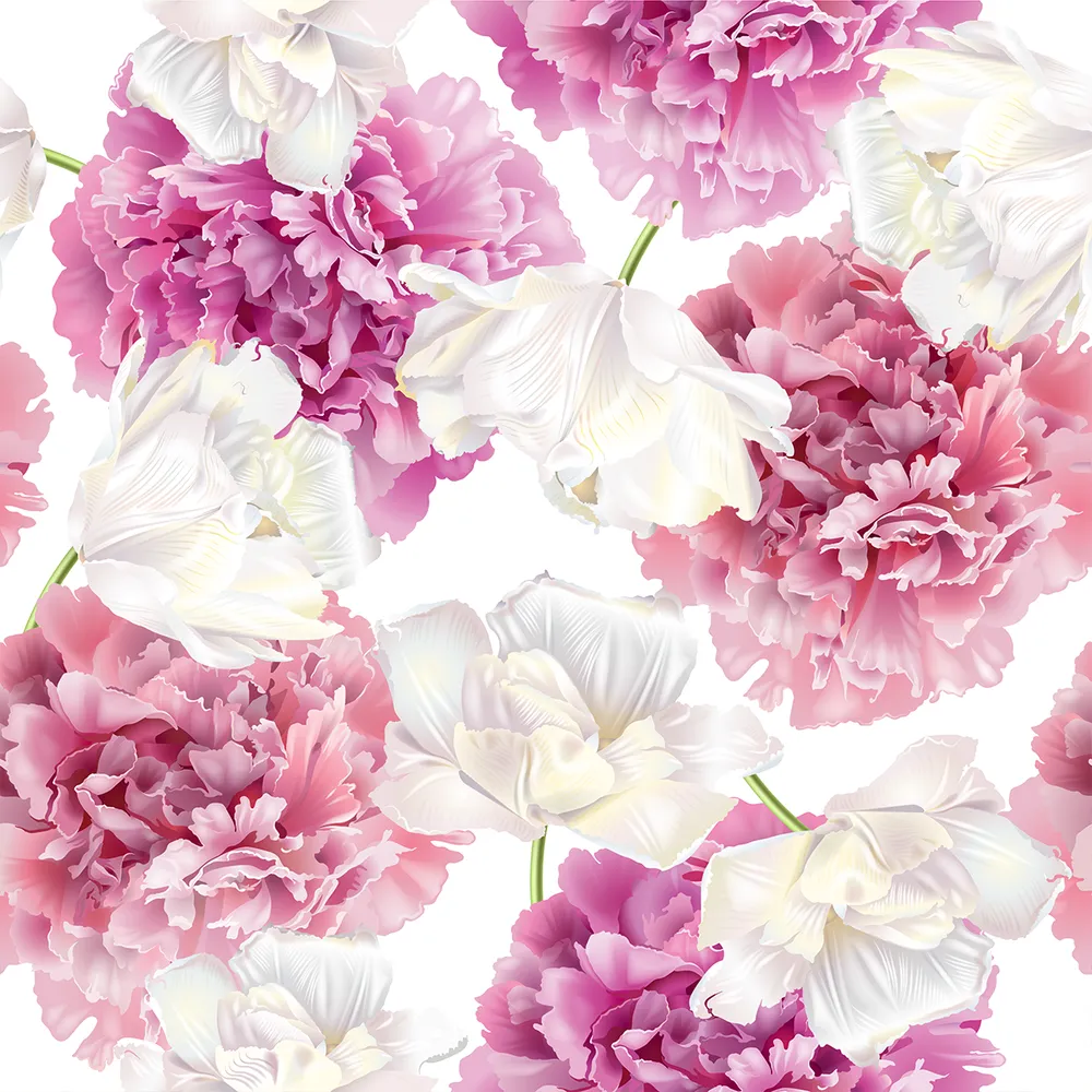 Calling Summers Pink &amp; White Floral Premium Quality Wallpaper