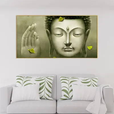 Calm Buddha Peaceful Vaastu Canvas Wall Painting