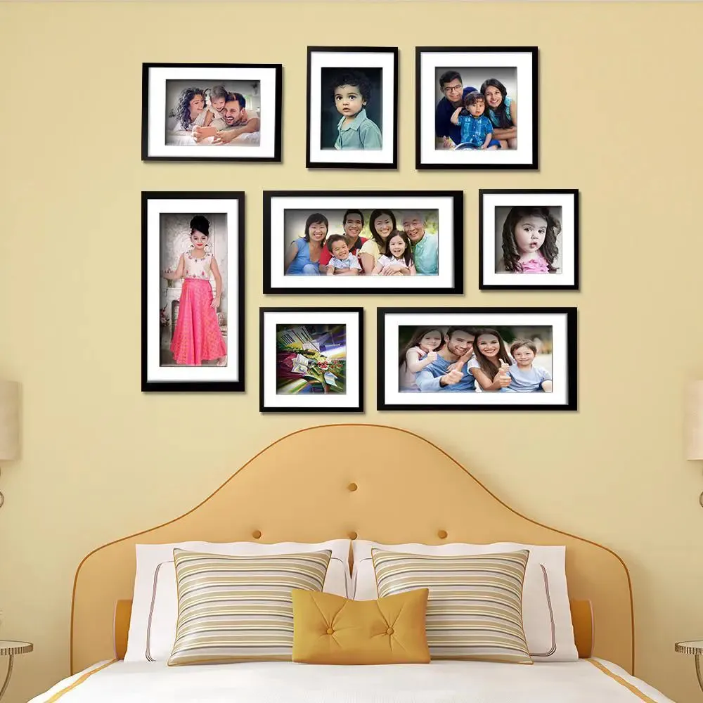 Candid Moments of Family Collage Picture Frame Set of 8