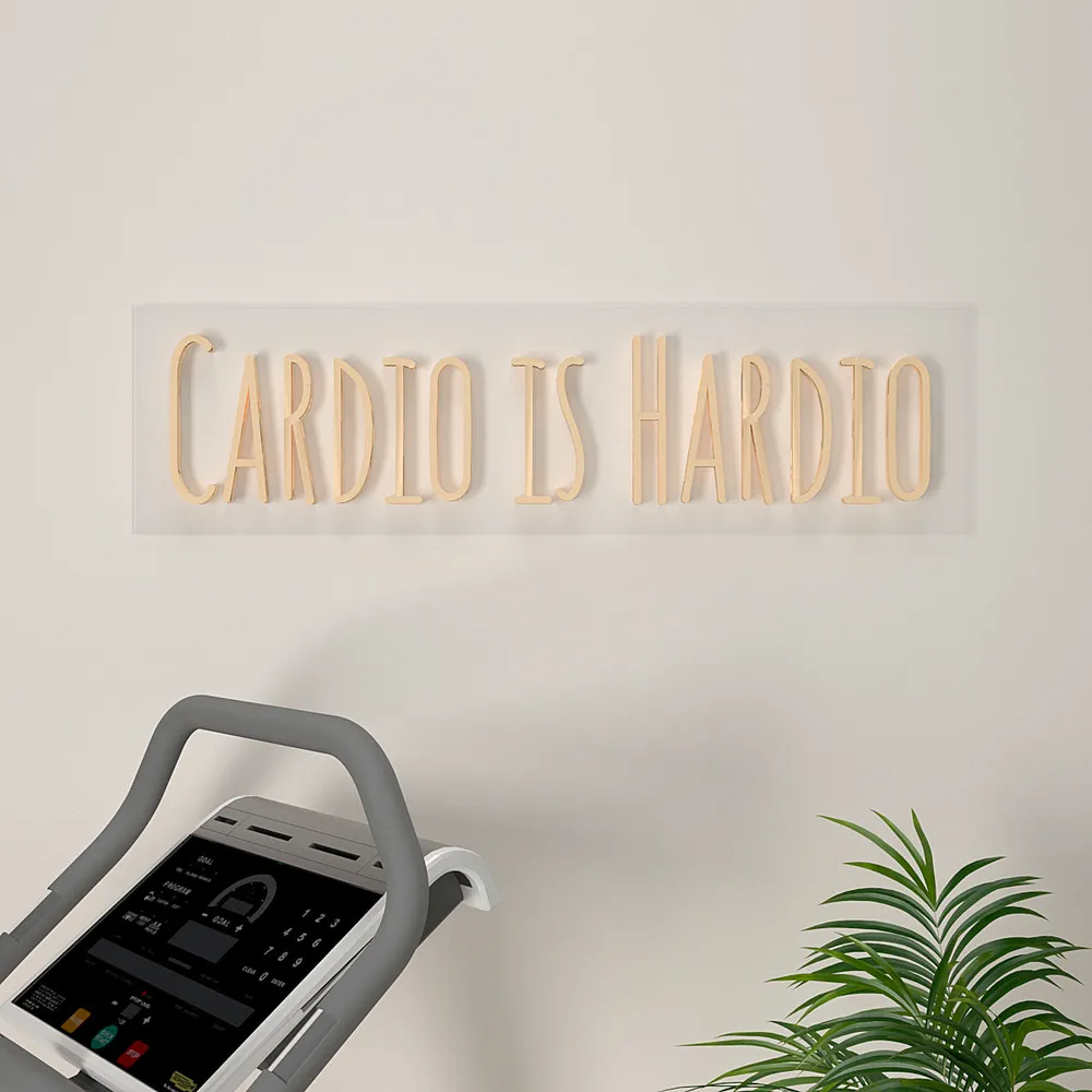 Cardio Is Hardio LED Neon Light (Available in Multiple Colors) Blue
