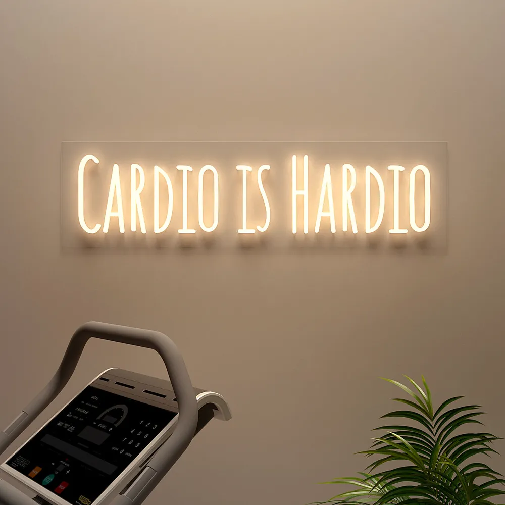 Cardio Is Hardio LED Neon Light (Available in Multiple Colors) Blue