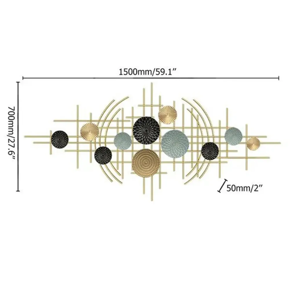 WallMantra Celestial Disc Wall Hanging Metal Art