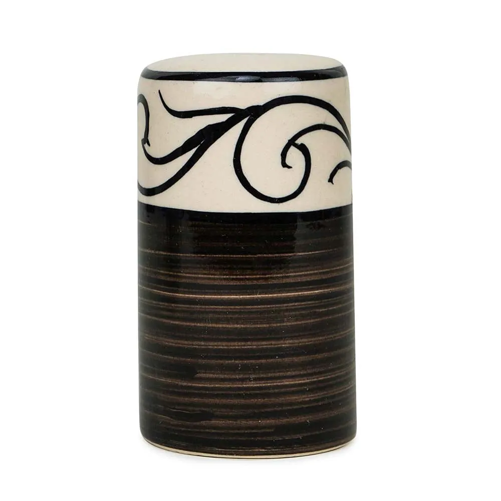 Ceramic Brown & White Kitchen Salt & Pepper Set Of 2