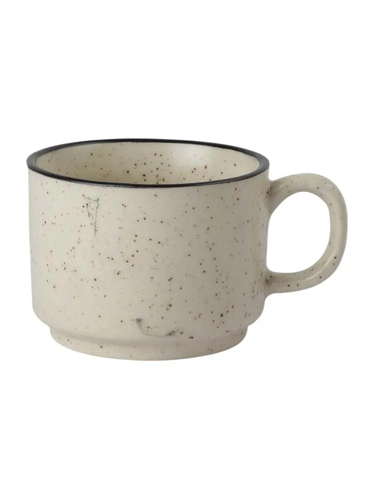 Ceramic Matte White Tea Set Of 3