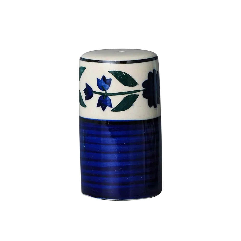 Ceramic Navy Blue & White Kitchen Salt & Pepper Set Of 2