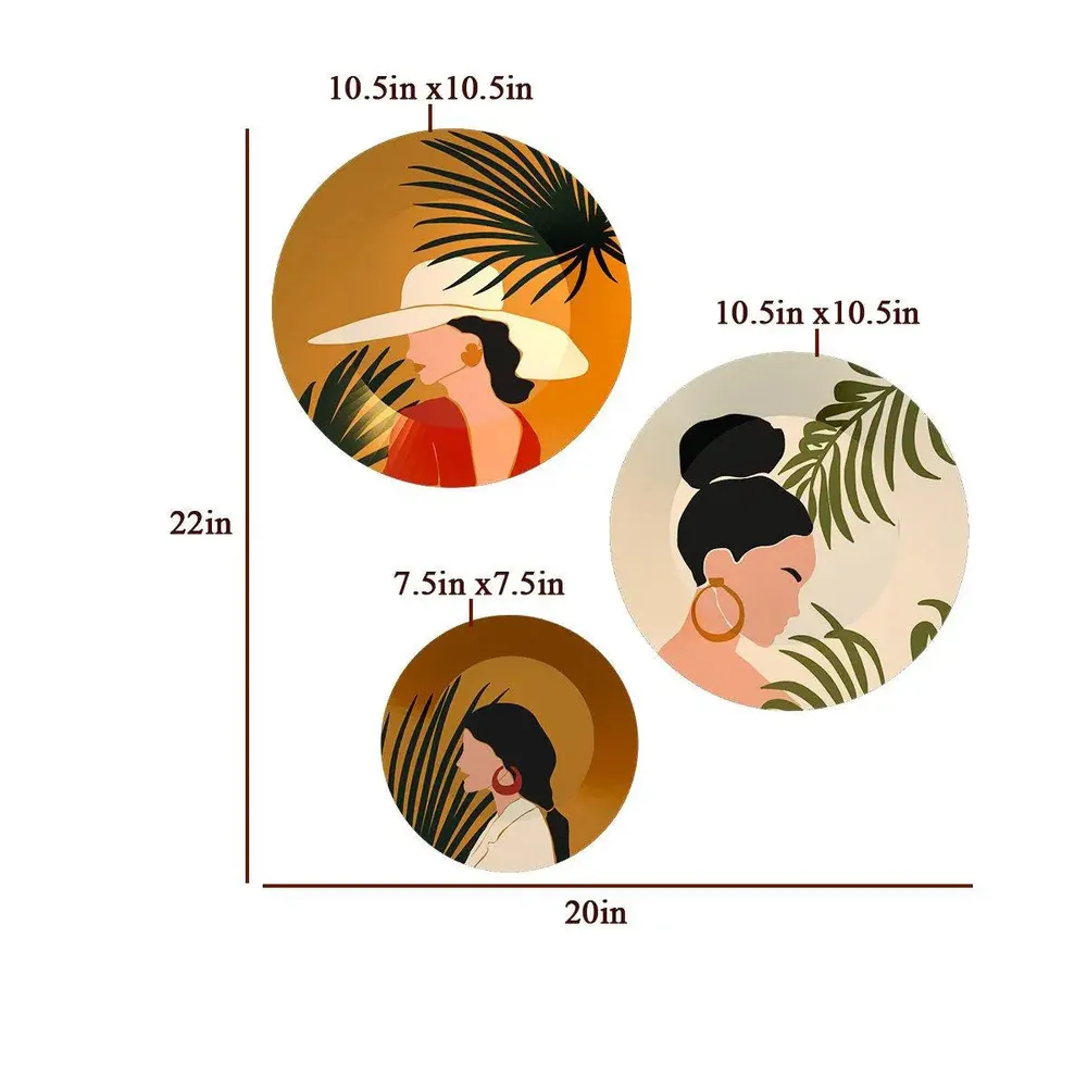 Ceramic Wall Plates with Beautiful Modern Art Wall Hanging Plate