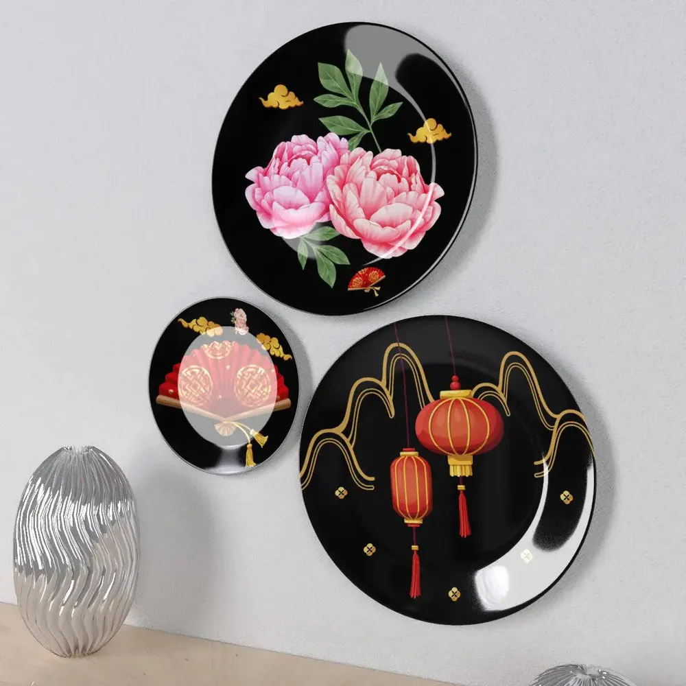 Ceramic Wall Plates With Beautiful Modern Art Wall Hanging Plate
