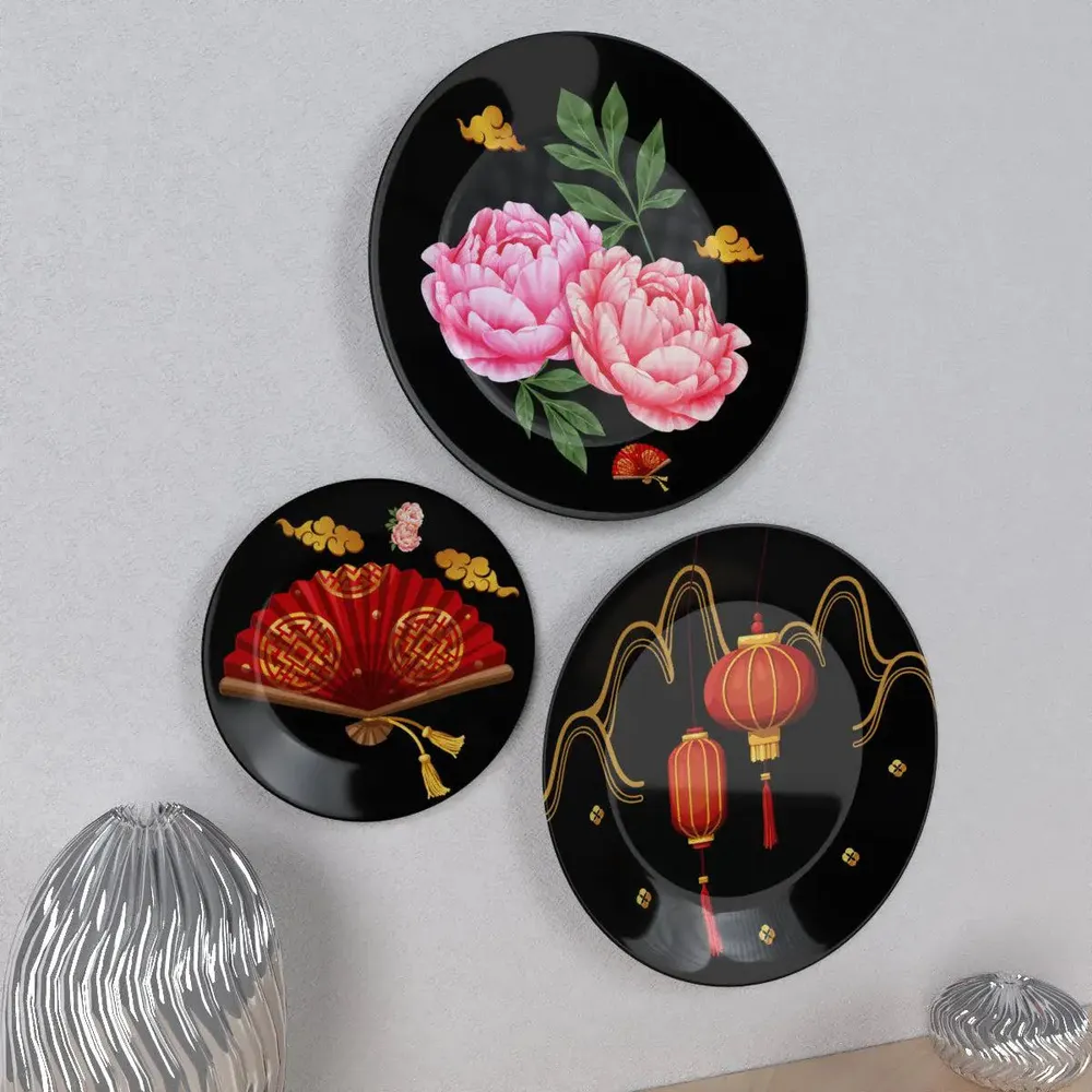 Ceramic Wall Plates With Beautiful Modern Art Wall Hanging Plate