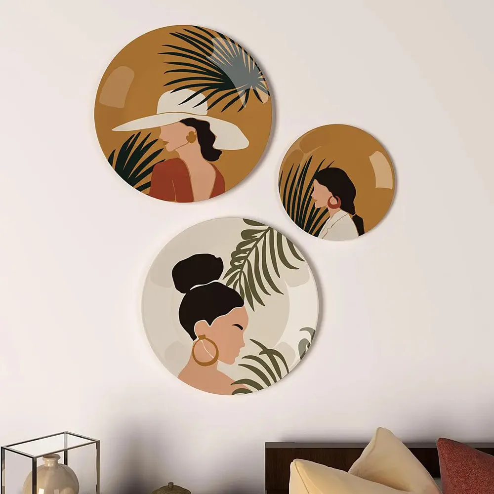 Ceramic Wall Plates with Beautiful Modern Art Wall Hanging Plate