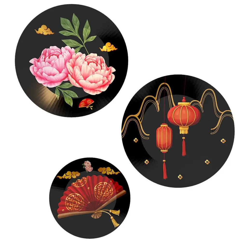 Ceramic Wall Plates With Beautiful Modern Art Wall Hanging Plate
