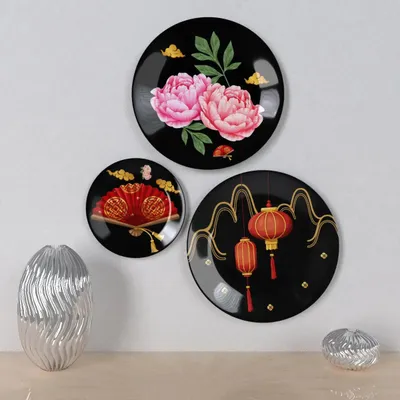 Ceramic Wall Plates With Beautiful Modern Art Wall Hanging Plate