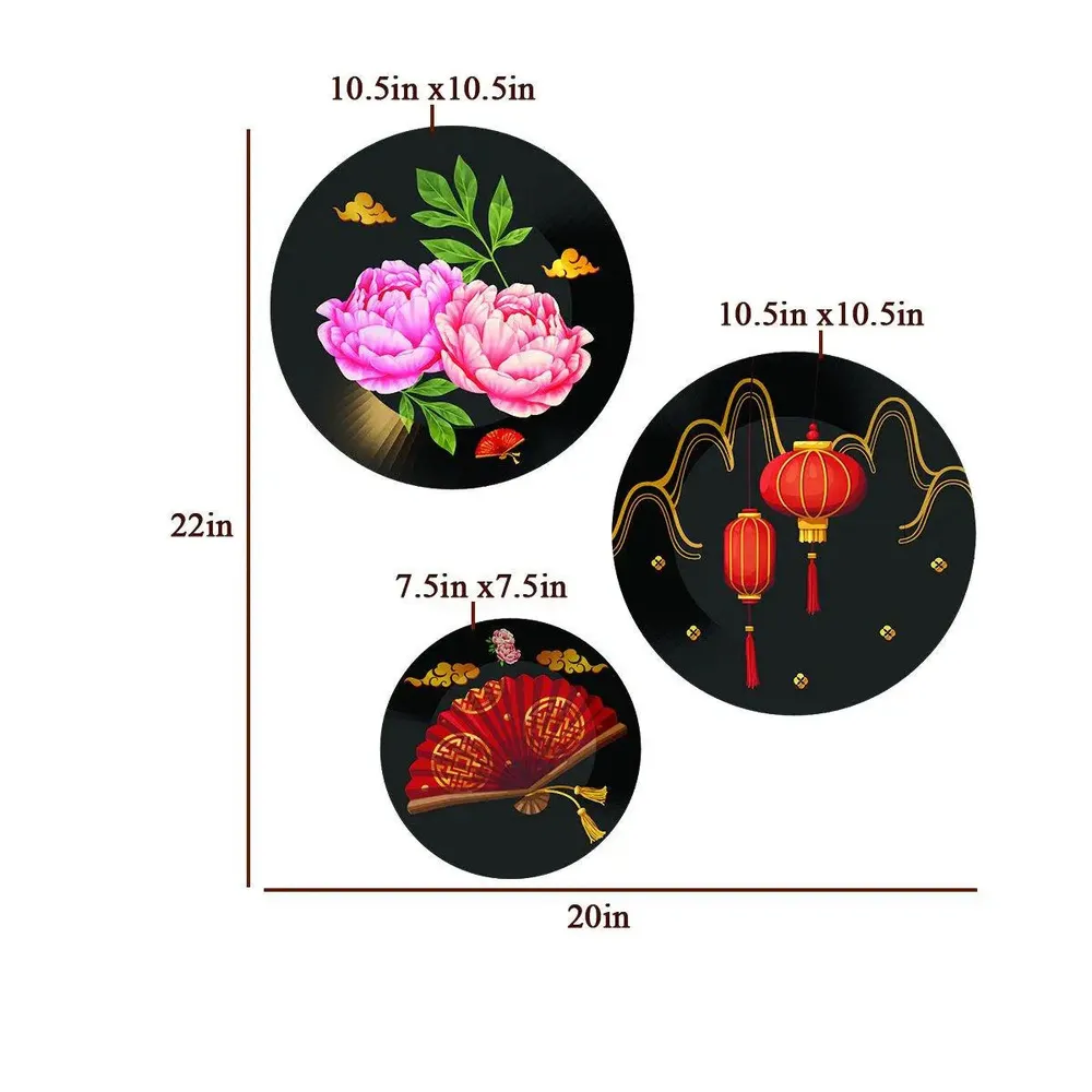 Ceramic Wall Plates With Beautiful Modern Art Wall Hanging Plate