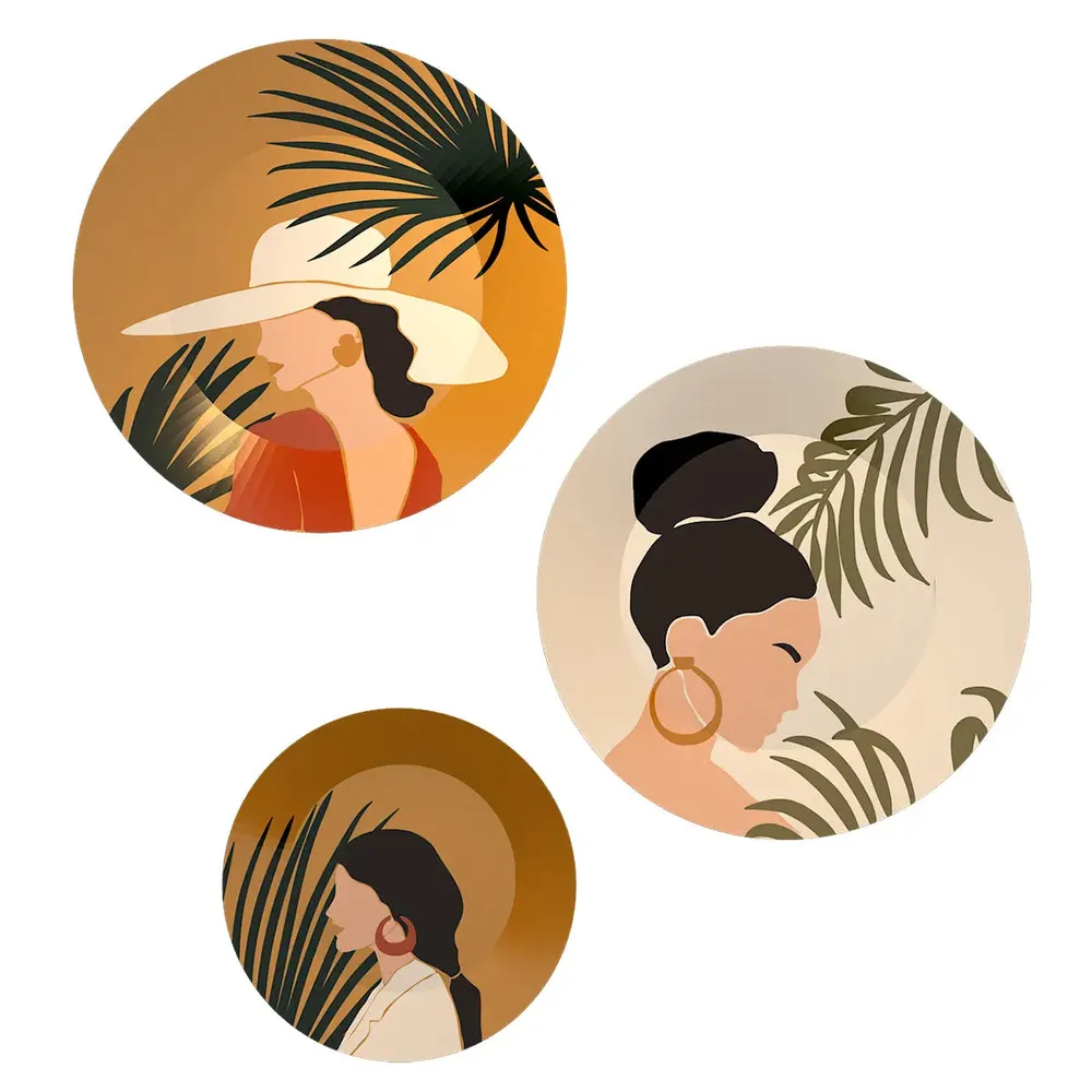 Ceramic Wall Plates with Beautiful Modern Art Wall Hanging Plate