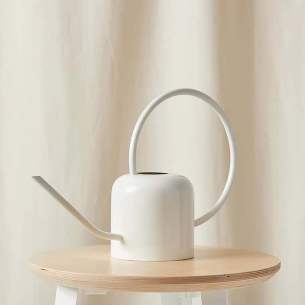 Chalky White Flat Base Watering Can