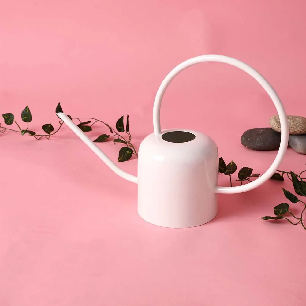 Chalky White Flat Base Watering Can