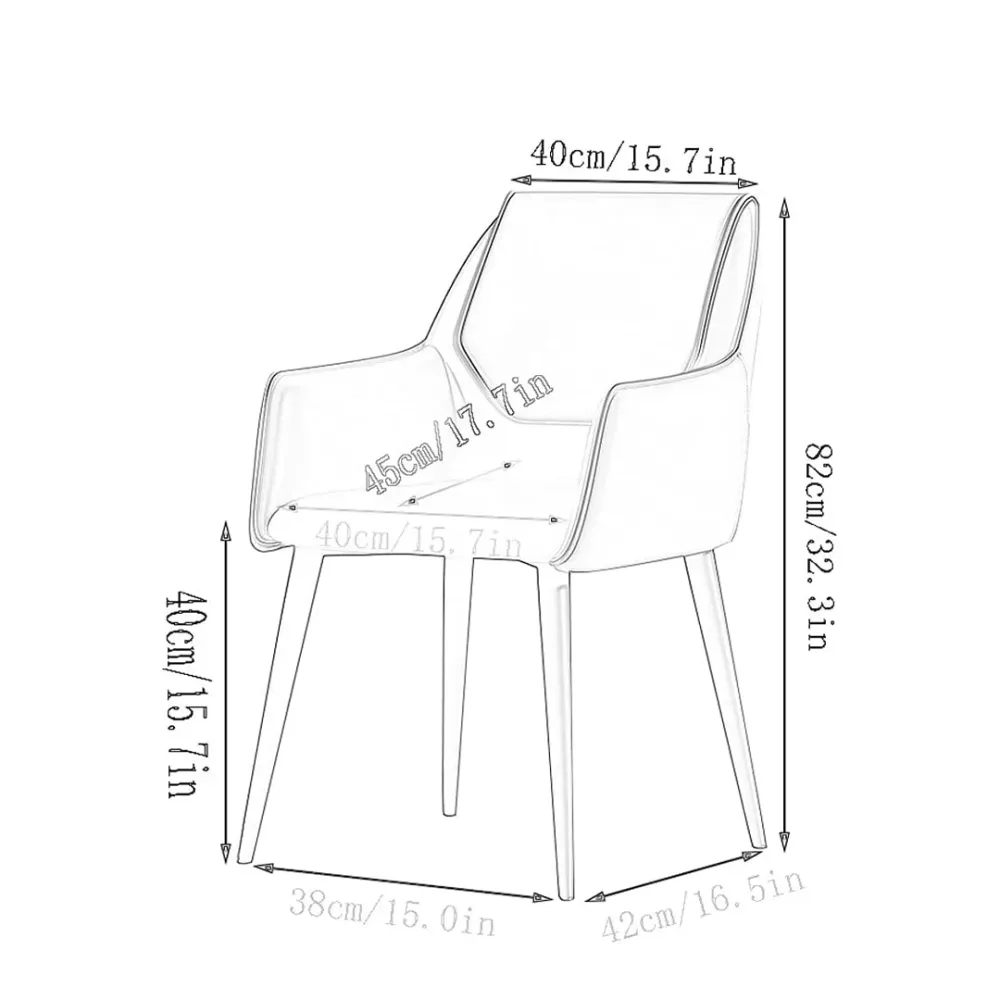 Champagne Elegance Accent Chair Single