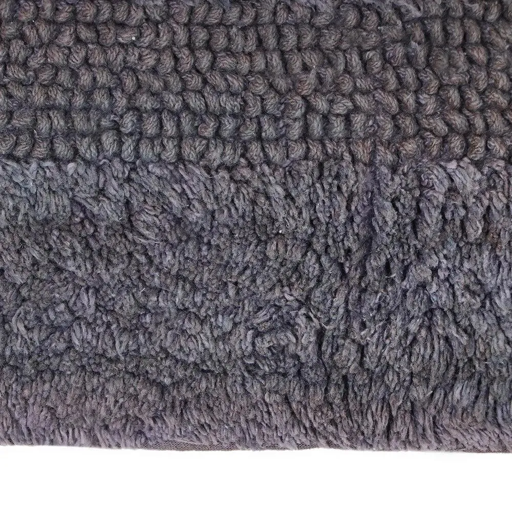 Charcoal Designer Cotton Bath Runner (55x150) cm