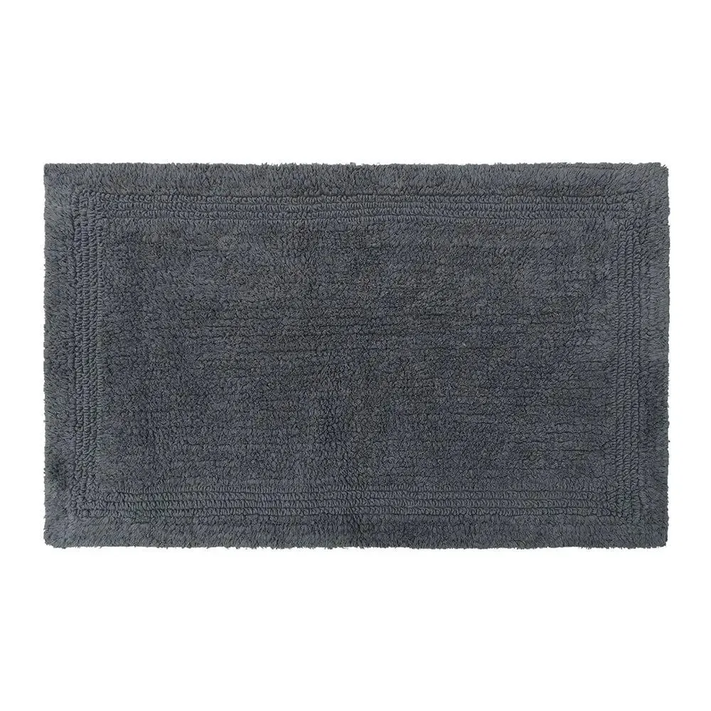 Charcoal Minimalist Cotton Bathmat Set Of 2