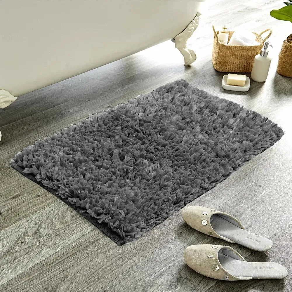 Charcoal Premium Super Soft Cotton Bathmat (17 x 24) Inches Single Piece
