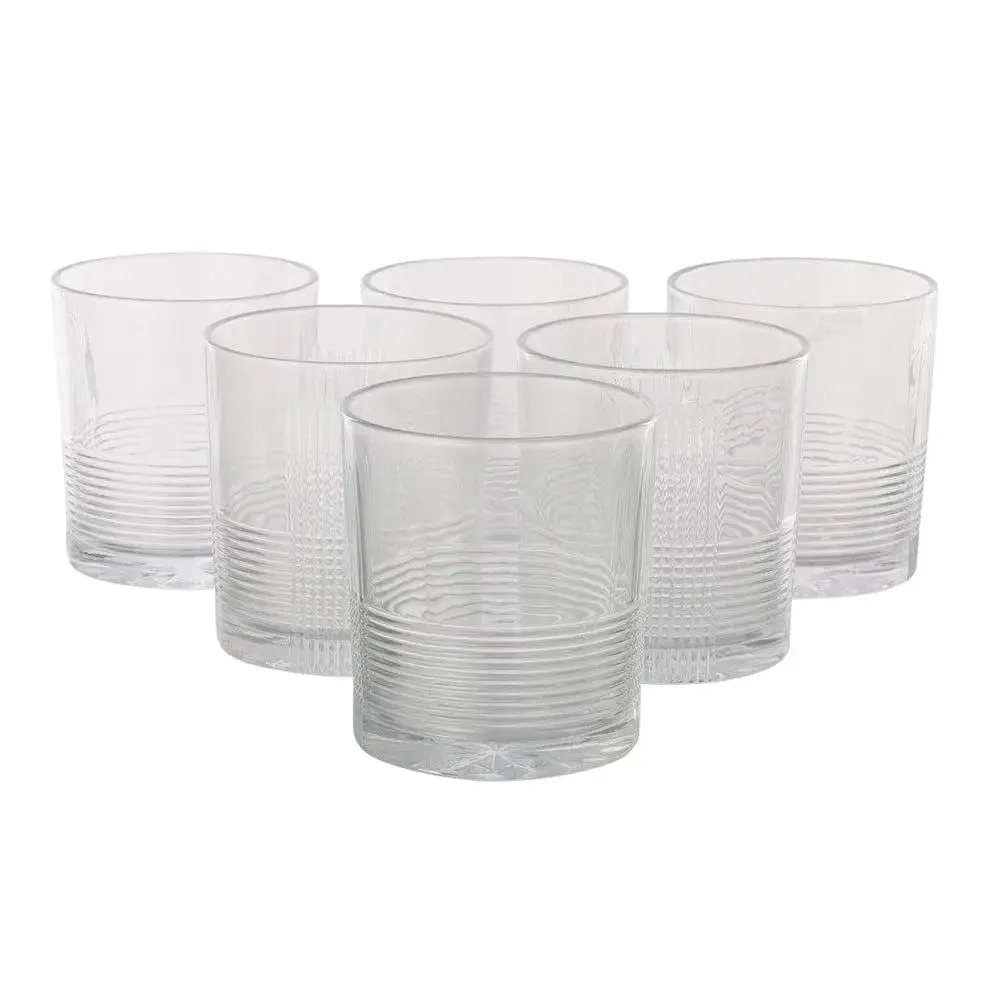Checkered Designer Standard Glasses Set Of 6