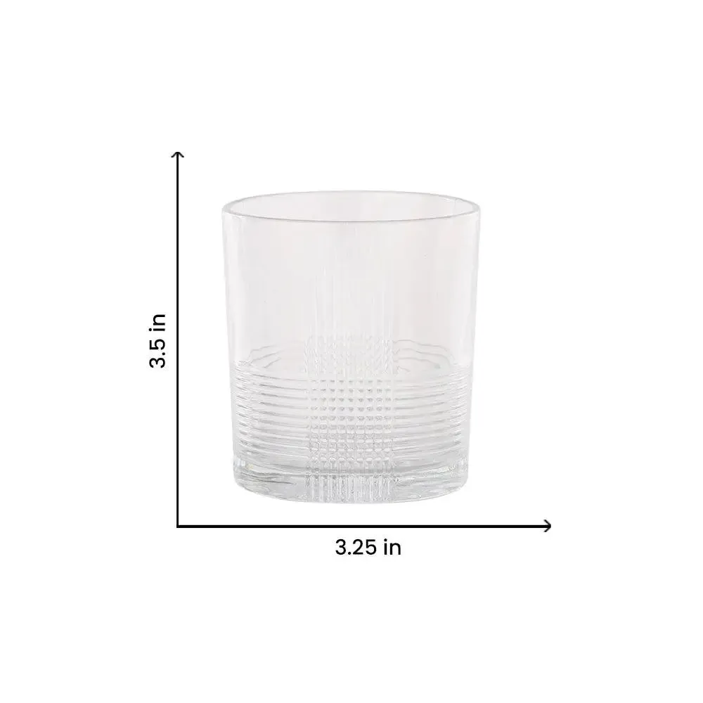 Checkered Designer Standard Glasses Set Of 6