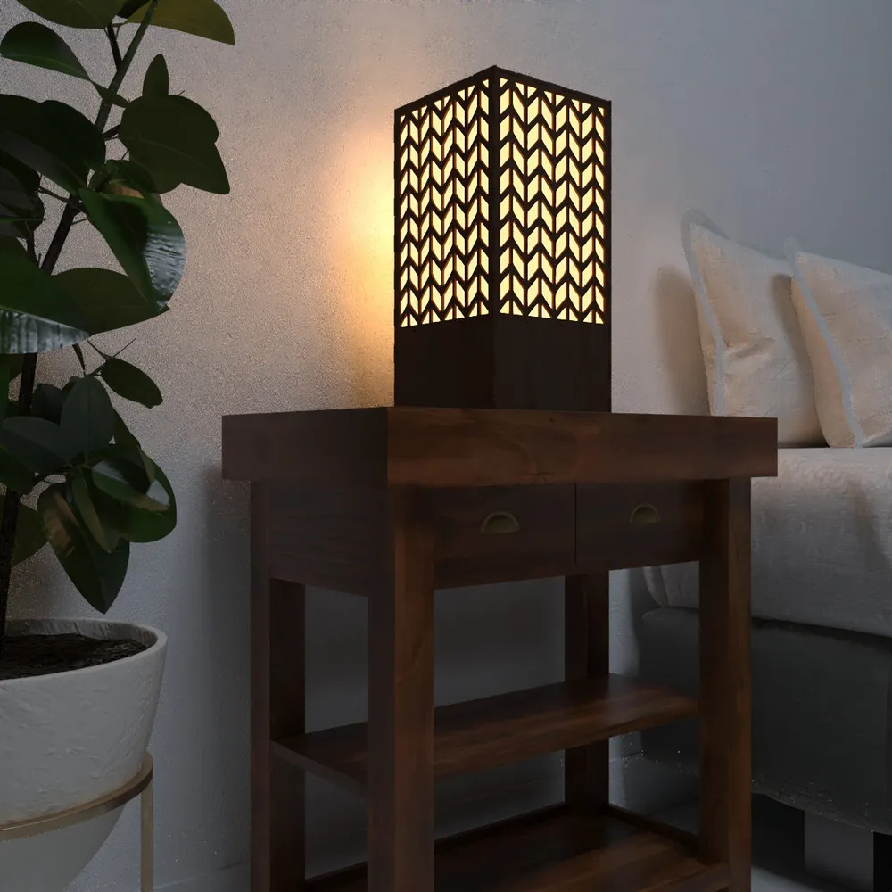 Chevron Table Lamp / Table Light / Modern Lamp