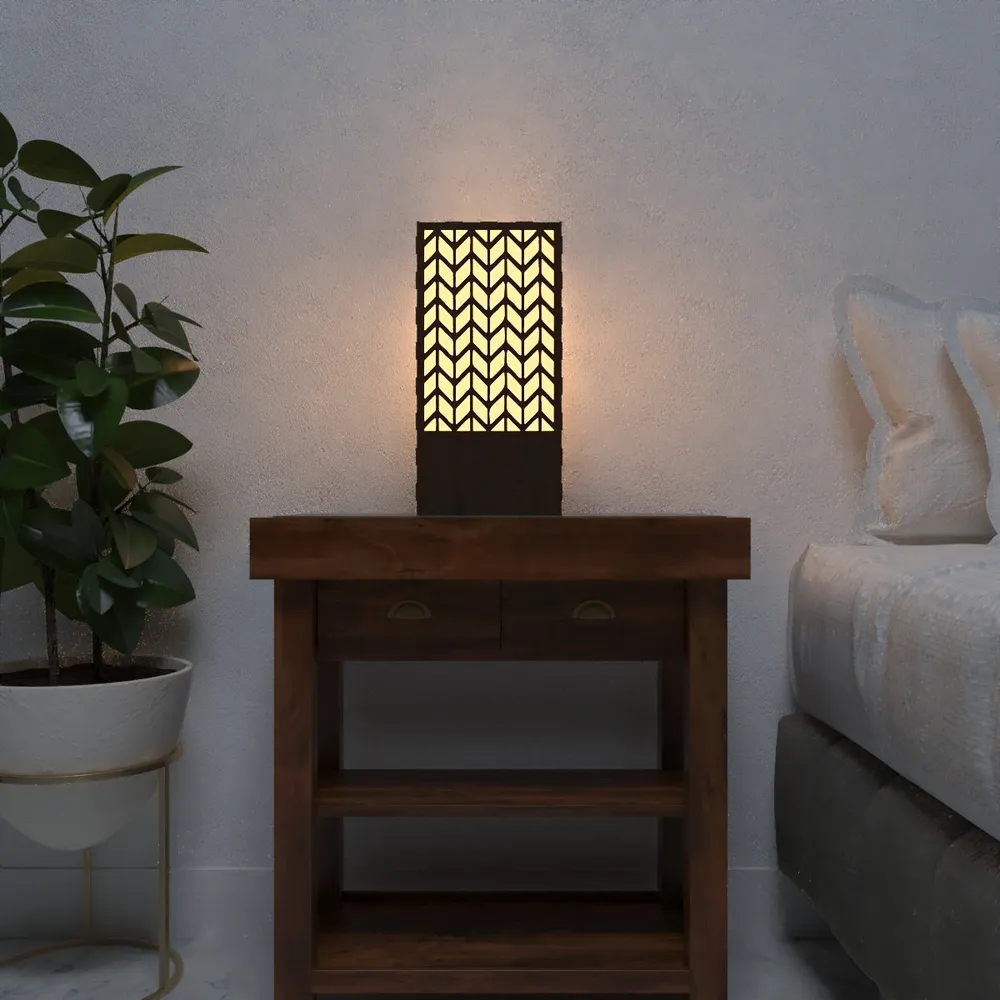 Chevron Table Lamp / Table Light / Modern Lamp