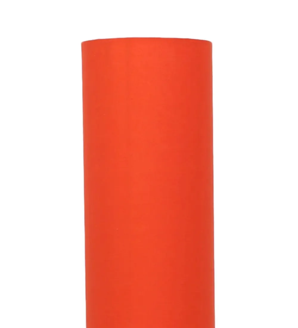 Chic Round Cotton Iron Floor Lamp Orange